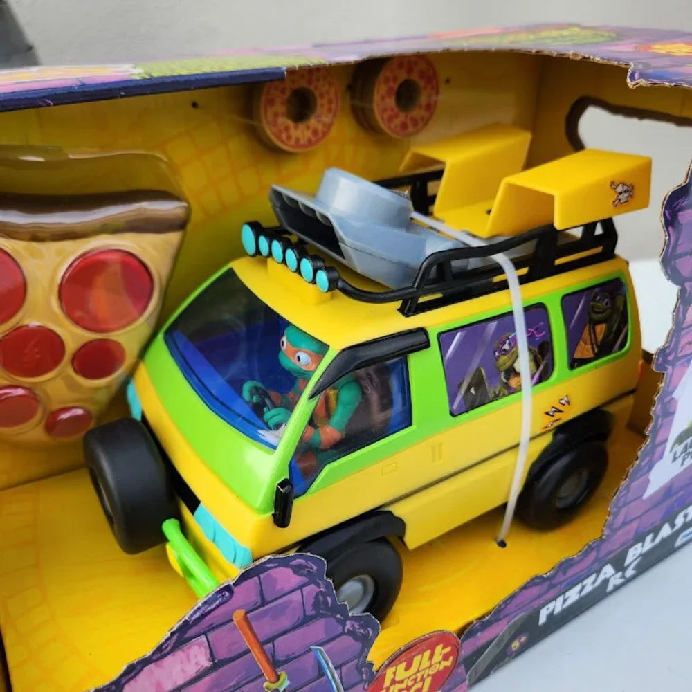 NEW TMNT RC Car Van Remote Control Teenage Mutant Ninja Turtles Toy Pizza Blaste